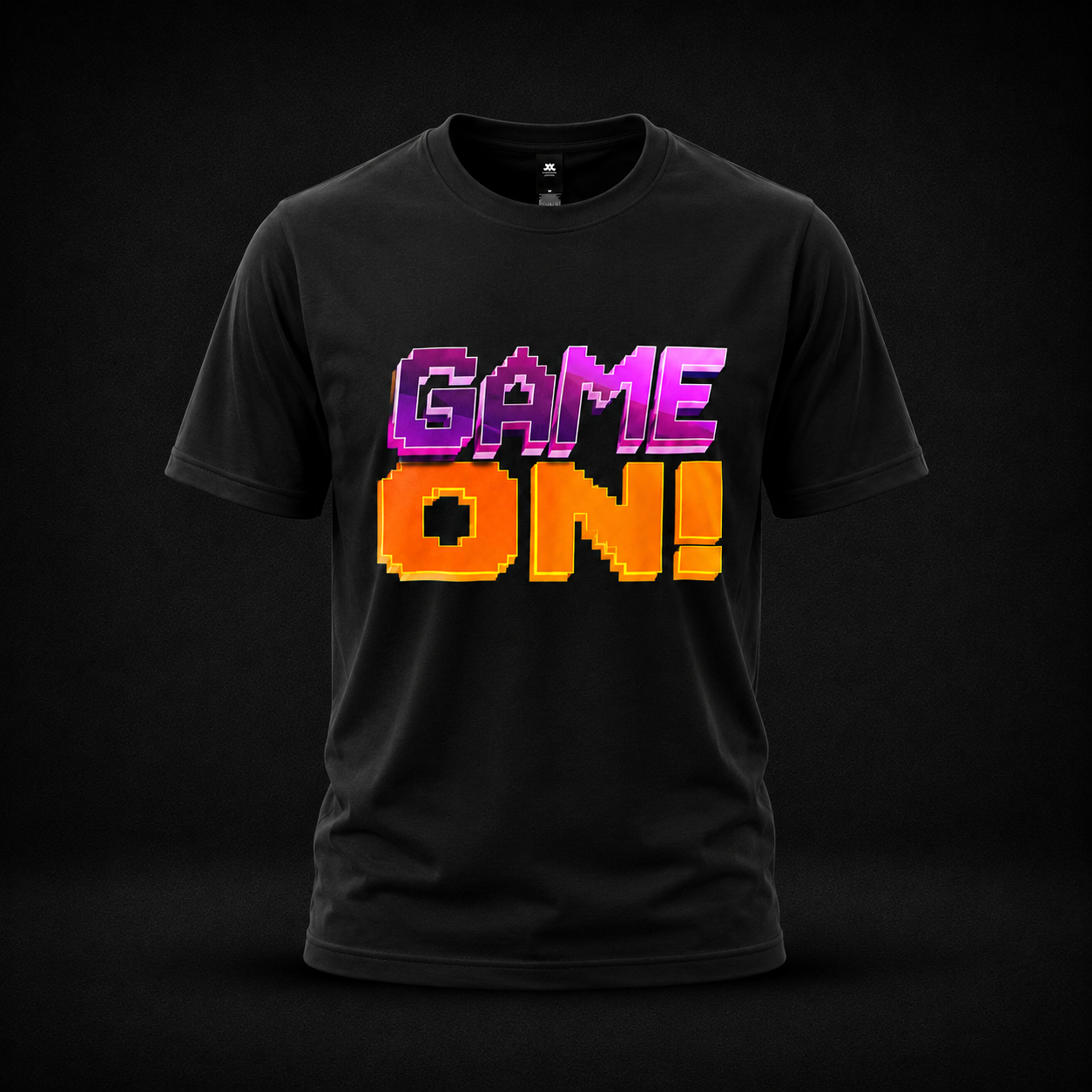 'Game On' T-shirt - Black